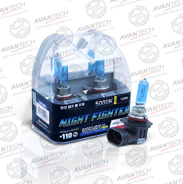 Лампа высокотемпературная Avantech NIGHT FIGHTER HB3, комплект 2 шт.