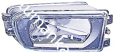 Фара противотуманная BMW E39 1999- правая прозрачная