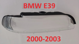 Стекло фары BMW E39 00-03 правое с резинкой хром/TMKDDZE39H02R