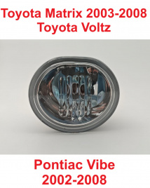Фара противотум. Toyota Matrix 03->/Voltz 02->/Pontiac Vibe 03-> левая металл/TMKTY4235LH