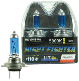 Лампа H7/12V/55W к-кт 2шт/5000K/AB5007