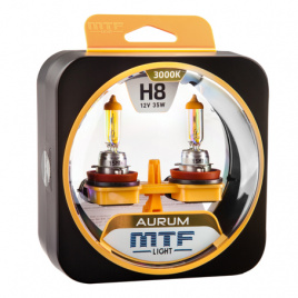 Лампа H8/12V/55W Aurum 3000K к-кт 2шт/HAU1208