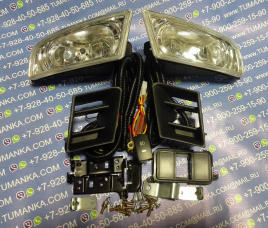 Фара противотум. Honda Civic 4D 06-> к-кт провода (штатная проводка) + кнопка + реле/TMKHD327