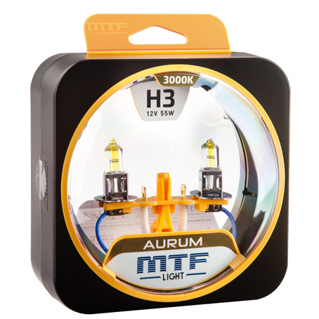 Лампа H3/12V/55W Aurum 3000K к-кт 2шт/HAU1203 фото 1