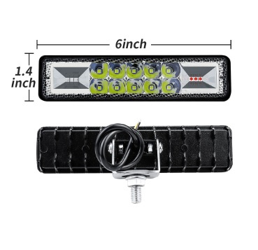 LED фара прямоугольная 48W/D009 фото 1