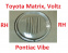 Стекло ПТФ Toyota Matrix 03->/Voltz 02->/Pontiac Vibe 03-> прав./TOYMTR03RH